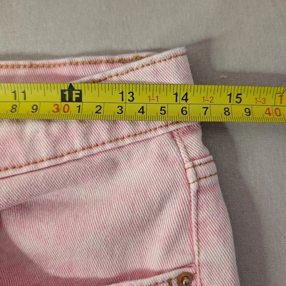 ⭐Wild Fable Women's Jeans Pants Pink Straight High Rise Cotton Blend Size 4⭐ - Picture 12 of 14